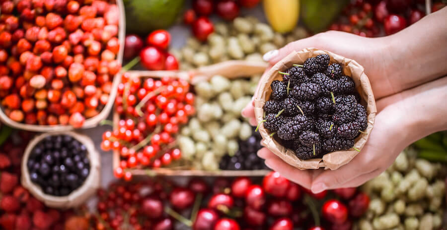 Potraviny bohaté na antioxidanty - lesná zmes